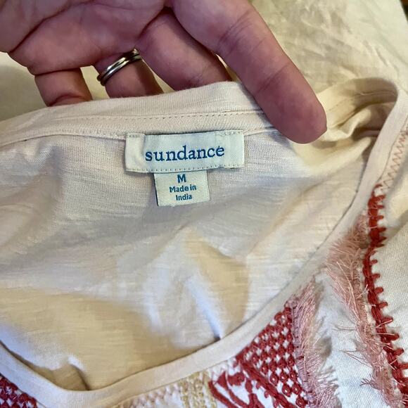 Sundance Embroidered Tunic Top Size Medium - Picture 8 of 9